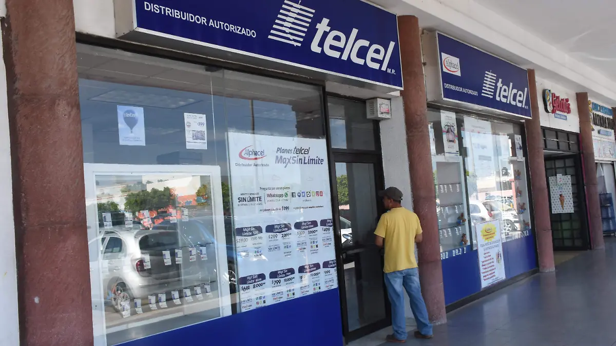 los cristales dle telcel fueorn rotos